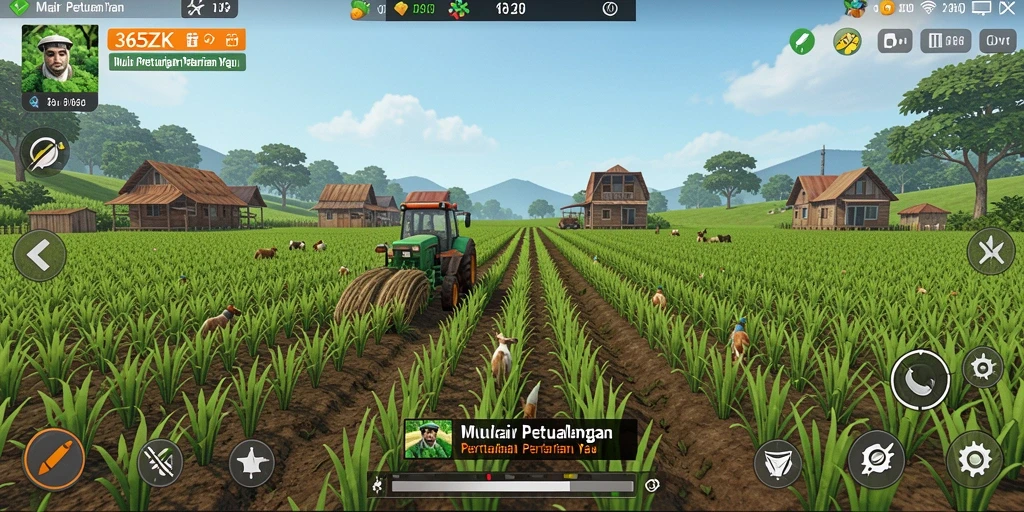 Tampilan gameplay Farming yang menakjubkan dari 365ZK.