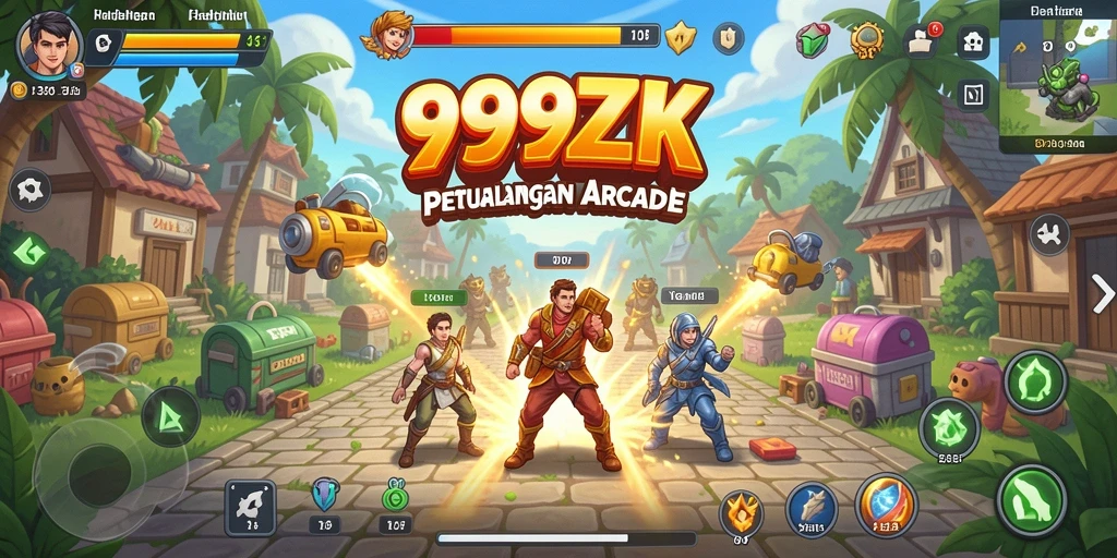 Tampilan gameplay <strong>999ZK</strong> yang penuh aksi dan tantangan arcade.