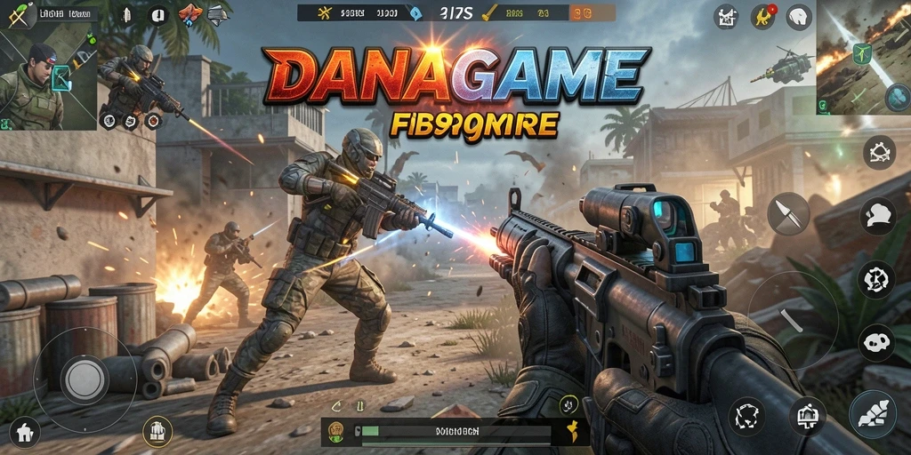 Gameplay menegangkan di medan perang DANAGAME.
