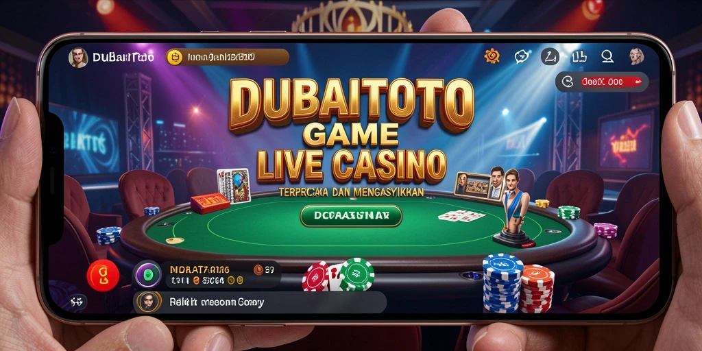 Tampilan menarik dengan dealer profesional dalam permainan Live Casino.