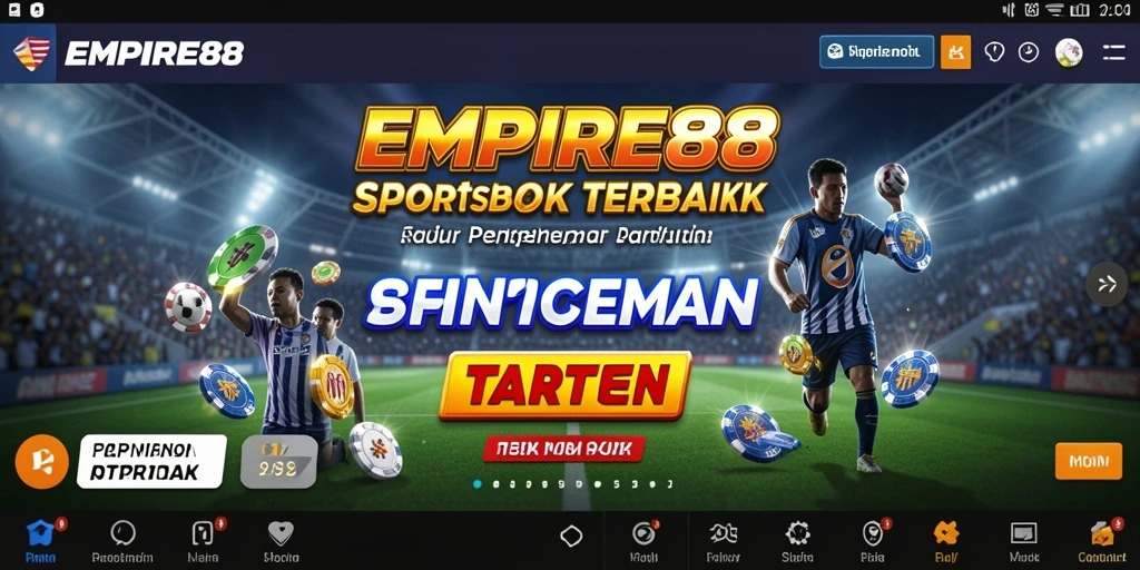 Screenshot EMPIRE88 menampilkan antarmuka taruhan yang menarik dan mudah digunakan.