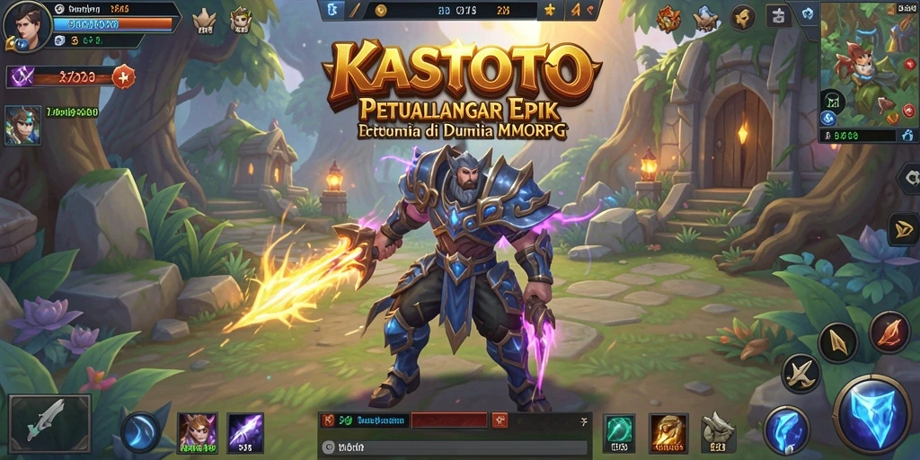 Gameplay KASTOTO yang menarik dalam dunia MMORPG yang luas.