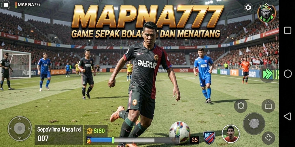 Tampilan pertandingan seru dalam gameplay MAPNA777.