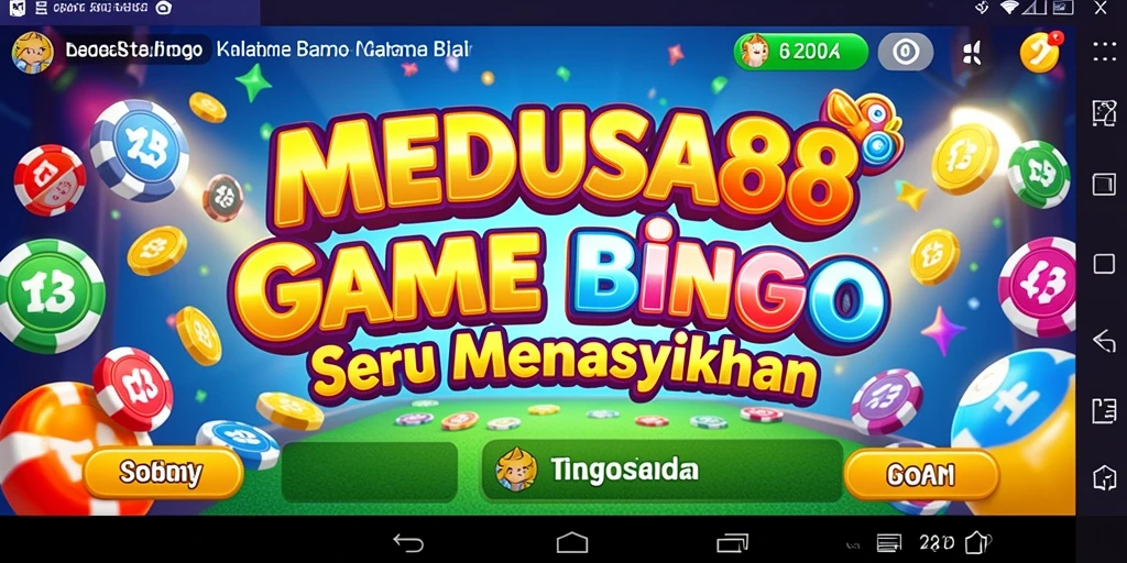 Tampilan gameplay seru MEDUSA88 dalam permainan Bingo.