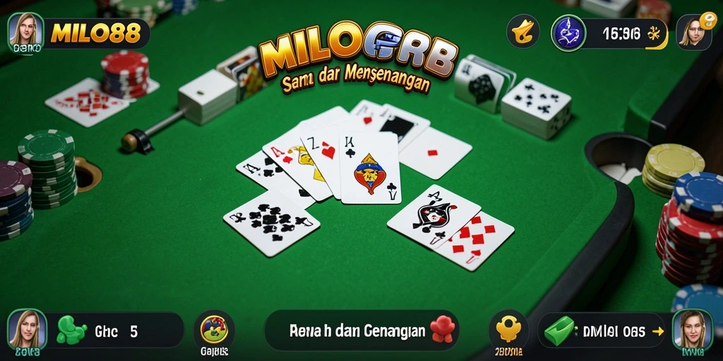 Tampilan menarik saat bermain Gaple di MILO88.