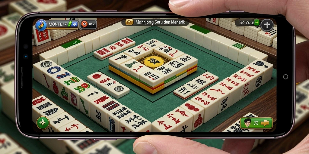 Gameplay seru Mahjong di MONTE77 dengan grafis yang indah.
