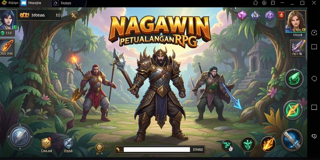 Tampilan gameplay NAGAWIN yang menarik dalam petualangan RPG.