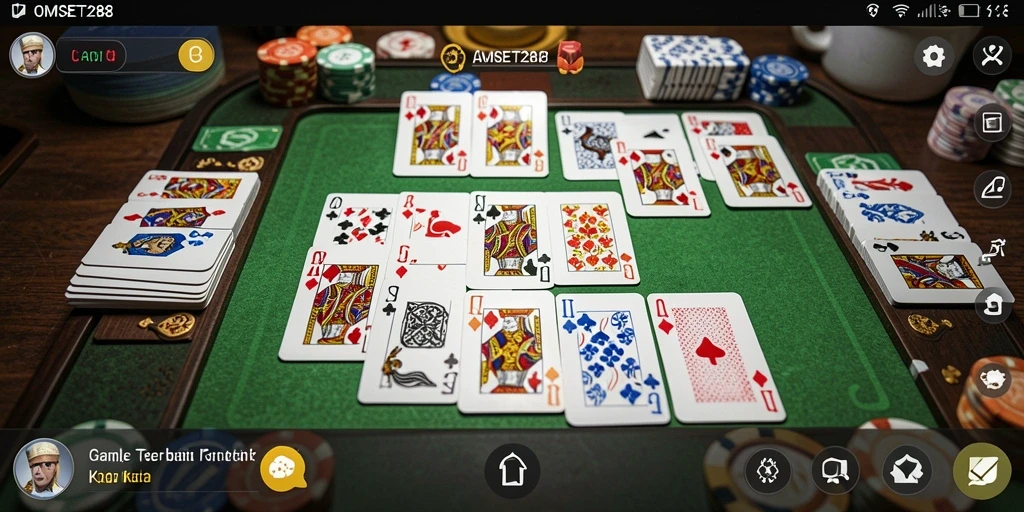 Tampilan gameplay menarik dari game Gaple OMSET288.