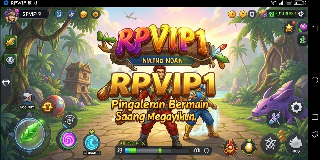 Tampilan gameplay RPVIP1 yang menarik dan penuh warna.
