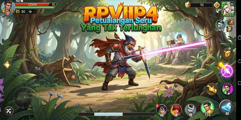 Tampilan gameplay menegangkan dari RPVIP4 yang menyajikan petualangan seru.